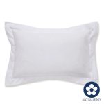 Fogarty 100% Cotton 180 Thread Count Anti Allergy White Oxford Pillowcase White