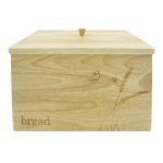 Rustic Romance Wooden Bread Crock Natural