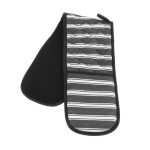 Regeneration Stripe Double Oven Glove Black & White