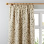 Heritage Glava Green Pencil Pleat Curtains Green