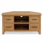 Sidmouth Oak Corner TV Stand Light Oak (Brown)