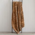 Faux Fur 150cm x 200cm Throw Brown