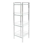 4 Tier Shelf Unit Chrome
