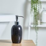 Sparkle Black Resin Lotion Dispenser Black