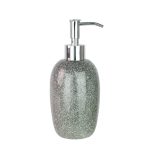 Sparkle Silver Resin Lotion Dispenser Silver