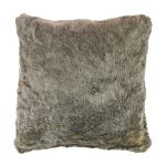 Husky Faux Fur Cushion Grey