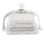 Glass Butter Dish Clear