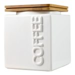 Maritime Coffee Canister White
