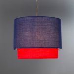 Navy 2 Tier Pendant Shade Navy