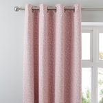 Annie Pink Thermal Eyelet Curtains Pink