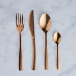 Copper 16 Piece Cutlery Set Copper (Brown)