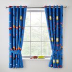 Transport Blue Blackout Eyelet Curtains Blue