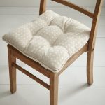 Linen Spot Seat Pad Natural