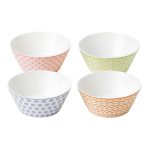 Royal Doulton Pastels Accent Set of 4 Small Bowls Assorted