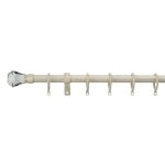 Vintage Charm Extendable White Curtain Pole Dia. 16/19mm White
