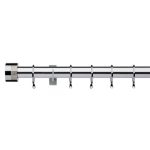 Hotel Venetia Fixed Chrome Curtain Pole Dia. 35mm Chrome
