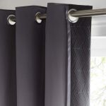 Owen Black Thermal Eyelet Curtains Black