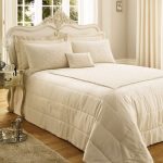 Crochet Cream Jacquard Bedspread Cream Natural