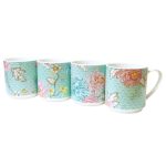 Kyoto Stacking Mugs Duck egg blue