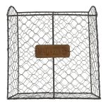 Wire Magazine Rack Brown