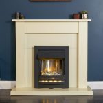 Sutton Fireplace Suite with Electric Fire 2000W 43 Inch Natural (Cream)