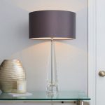 5A Fifth Avenue Belgravia Column Table Lamp Grey