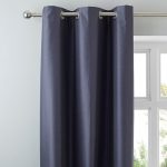 Nova Charcoal Blackout Eyelet Curtains Charcoal
