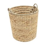 Round Storage Basket Natural