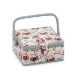 Hoot Sewing Box White