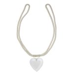 Acrylic Heart Tieback Cream