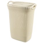 Curver Knit 60 Litre Laundry Hamper White