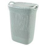 Curver Knit 60 Litre Laundry Hamper Blue