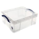 Really Useful 18L Plastic Storage Box Clear