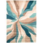 Infinite Splinter Extra Large Rug Teal (Blue)