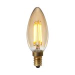 Dunelm Albert 4W LED SES Candle Bulb Light Brown