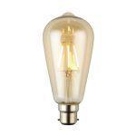 Dunelm Arthur 4W LED BC Filament Bulb Light Brown