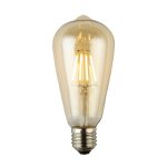 Dunelm Arthur 4W LED ES Filament Bulb Light Brown