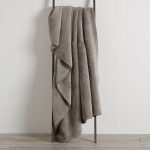 Aspen Plush 130cm x 180cm Throw Charcoal Grey