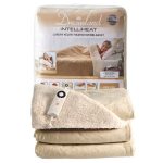 Dreamland Intelliheat Champagne Velvet Heated Overblanket Champagne Natural