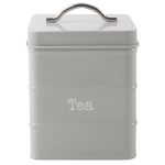 Housekeeper Grey Tea Canister Grey