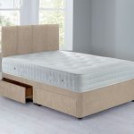 Sarasota Platform Top Divan Set – 4 Drawer Chenille Shell