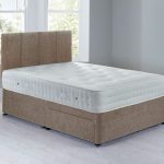 Sarasota Platform Top Divan Set – 2 Drawer Chenille Mink