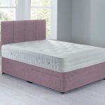 Sarasota Sprung Edge Divan Set- 2 Drawer Chenille Lavender