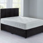 Sarasota Platform Top Divan Set – 2 Drawer Chenille Charcoal