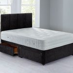 Sarasota Sprung Edge Divan Set – 4 Drawer Chenille Charcoal