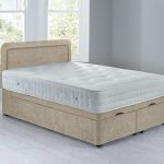 Lucia Front Opening Divan Set – Ottoman Crushed Velvet Pearl