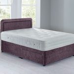 Lucia Sprung Edge Divan Set – 2 Drawer Crushed Velvet Amethyst
