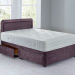 Lucia Platform Top Divan Set – 4 Drawer Crushed Velvet Amethyst