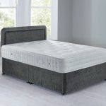 Lucia Sprung Edge Divan Set – 0 Drawer Grace Pewter
