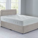Lucia Platform Top Divan Set – 0 Drawer Grace Linen Natural Natural